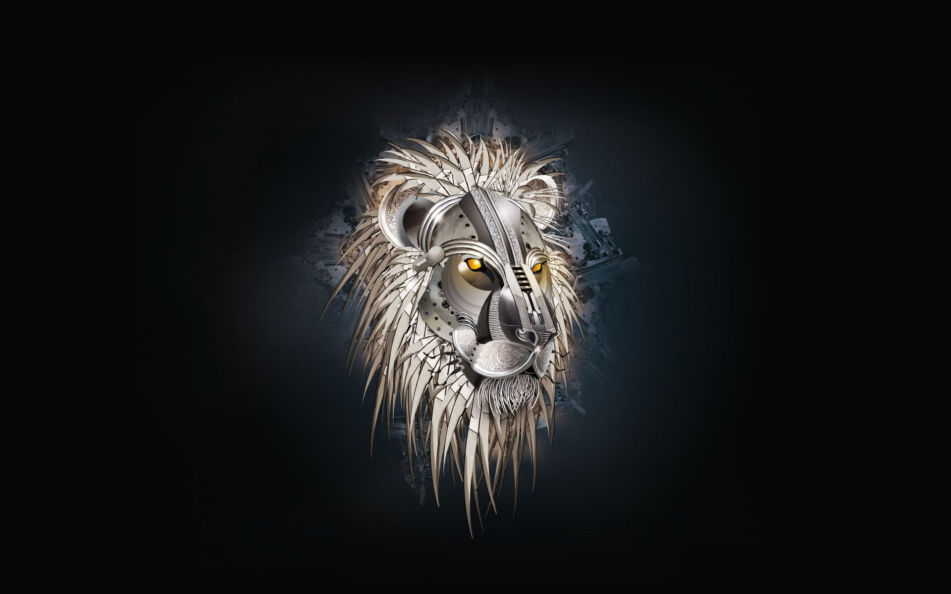 Cool Lion Mask Wallpaper