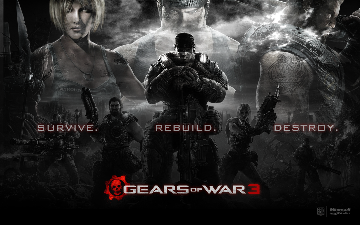 Cool Gears of War 3 Wallpaper HD - HD Wallpaper