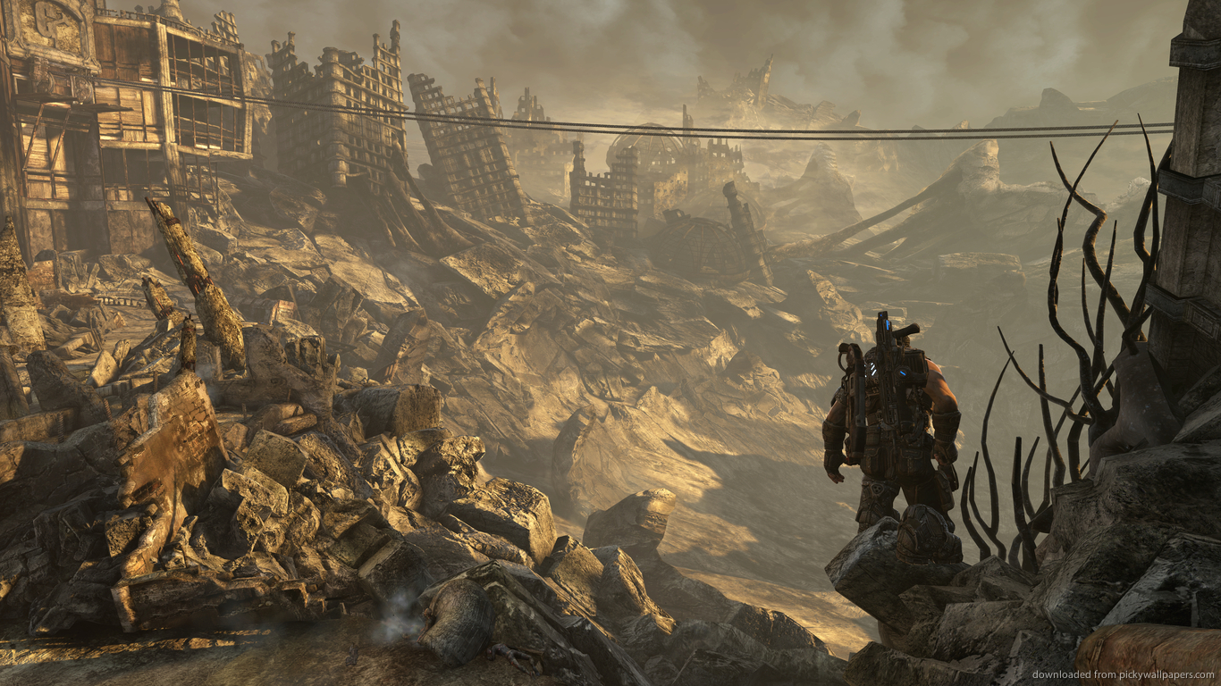 Download 1366x768 Gears Of War 3 At Any Price Wallpaper