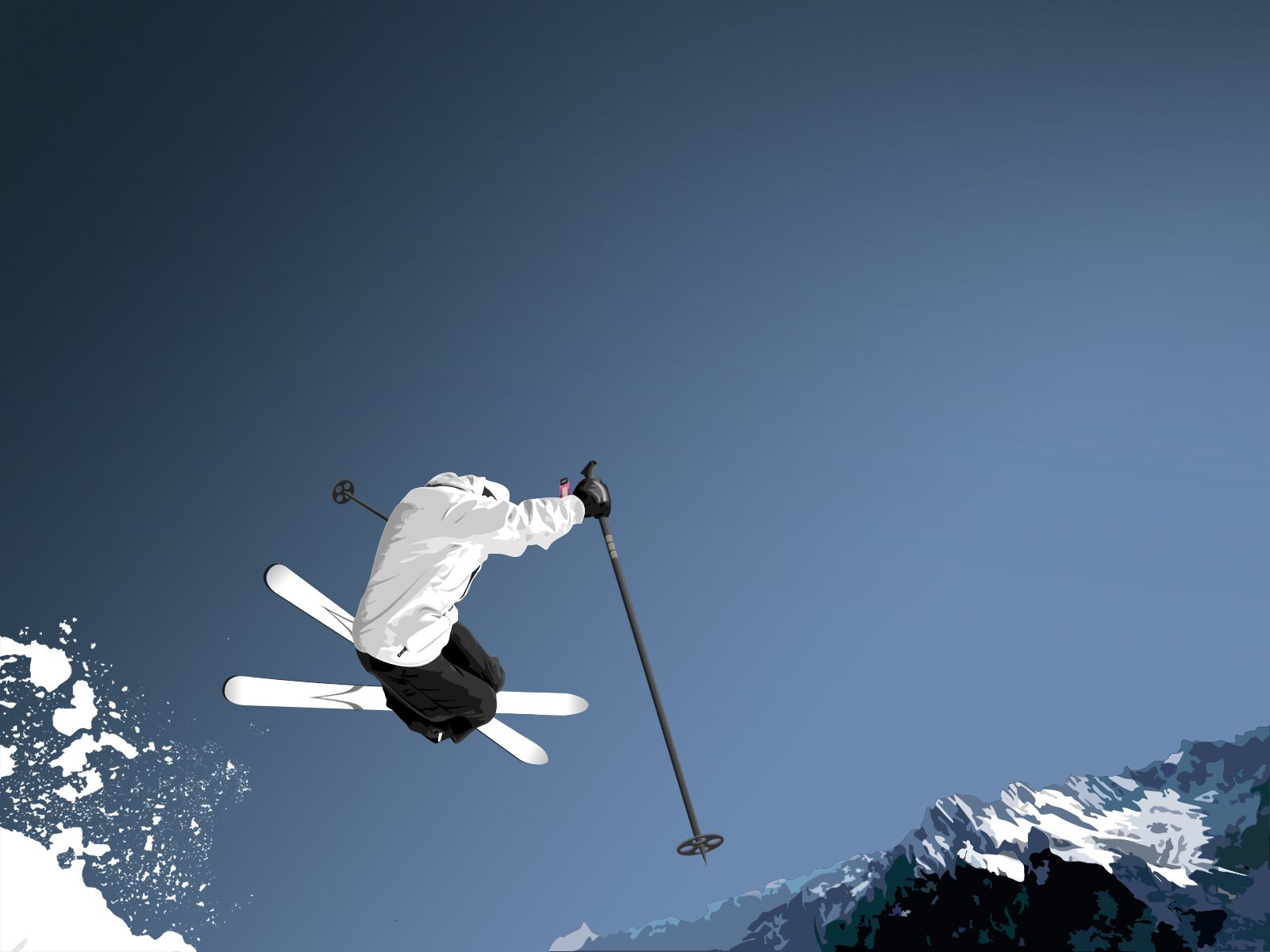 Jumping ski snow wallpaper - (#171492) - High Quality and ...
