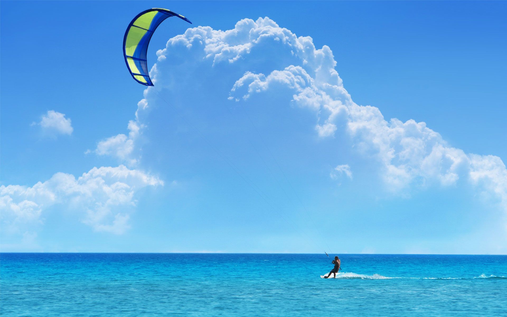 Desktop Wallpaper · Gallery · Sports · Water Skiing Parachuting ...