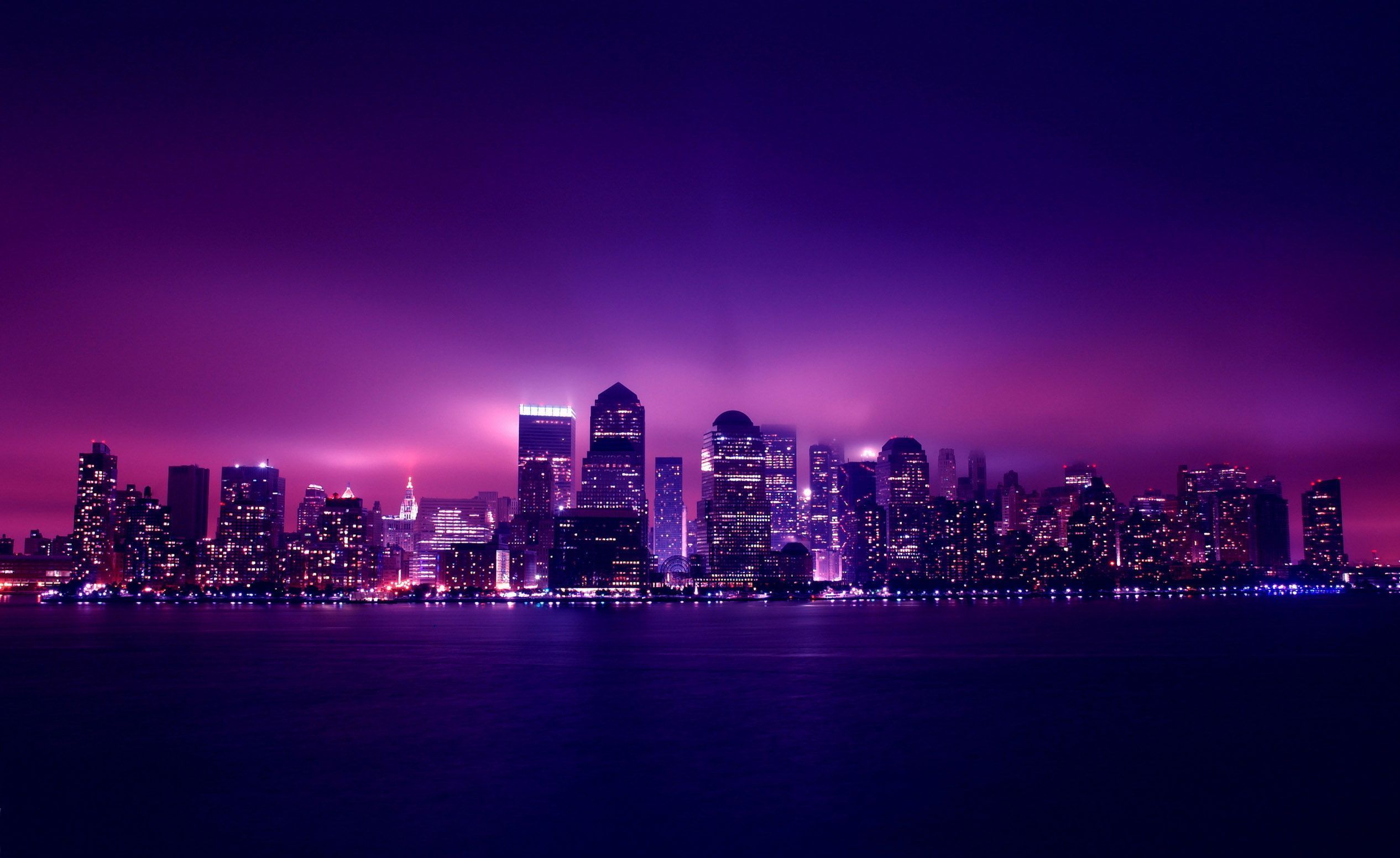 High Resolution Desktop Wallpaper - New York City After Sunset ...