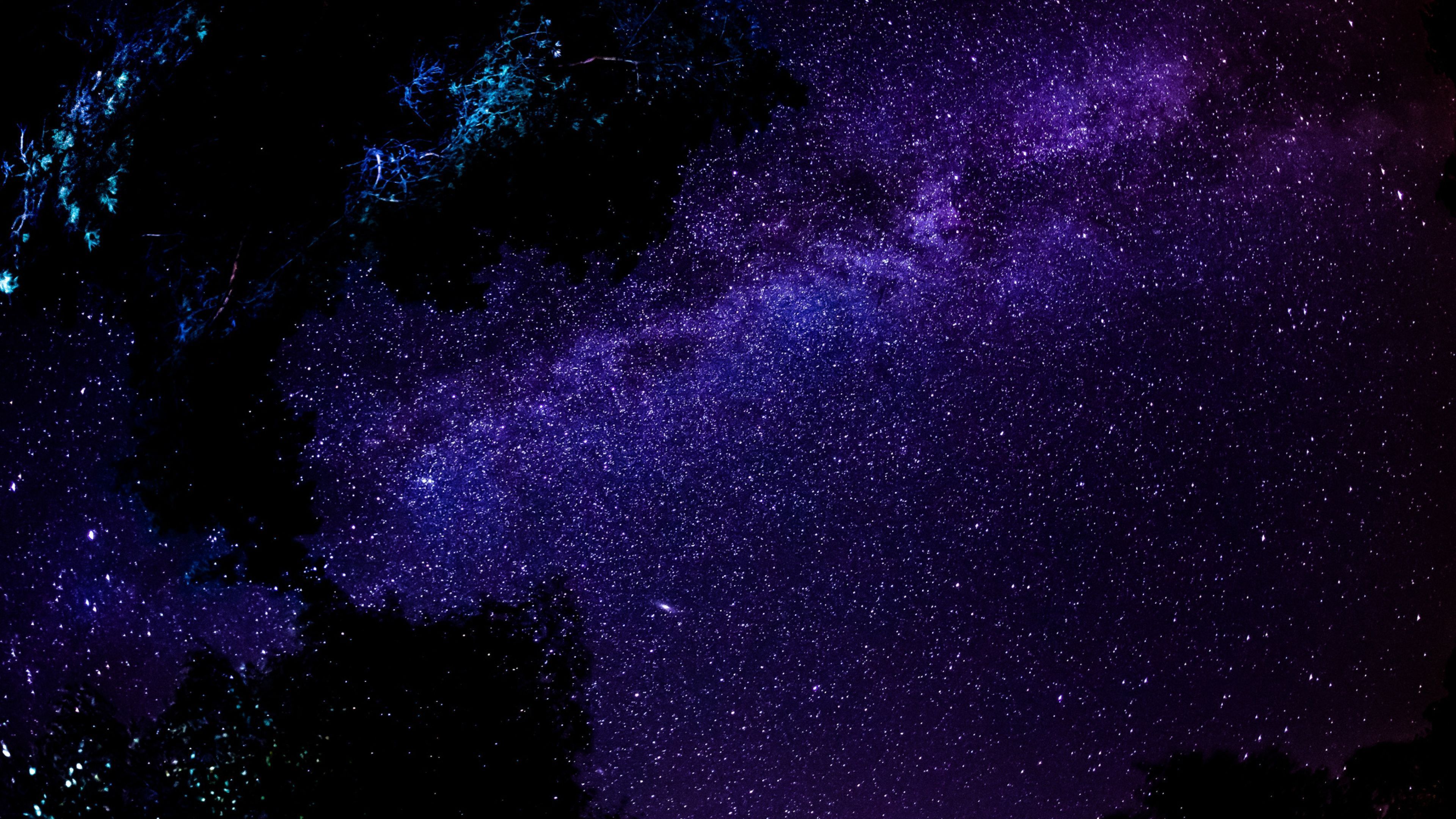 Download Wallpaper 3840x2160 Milky way, Stars, Night, Sky, Space