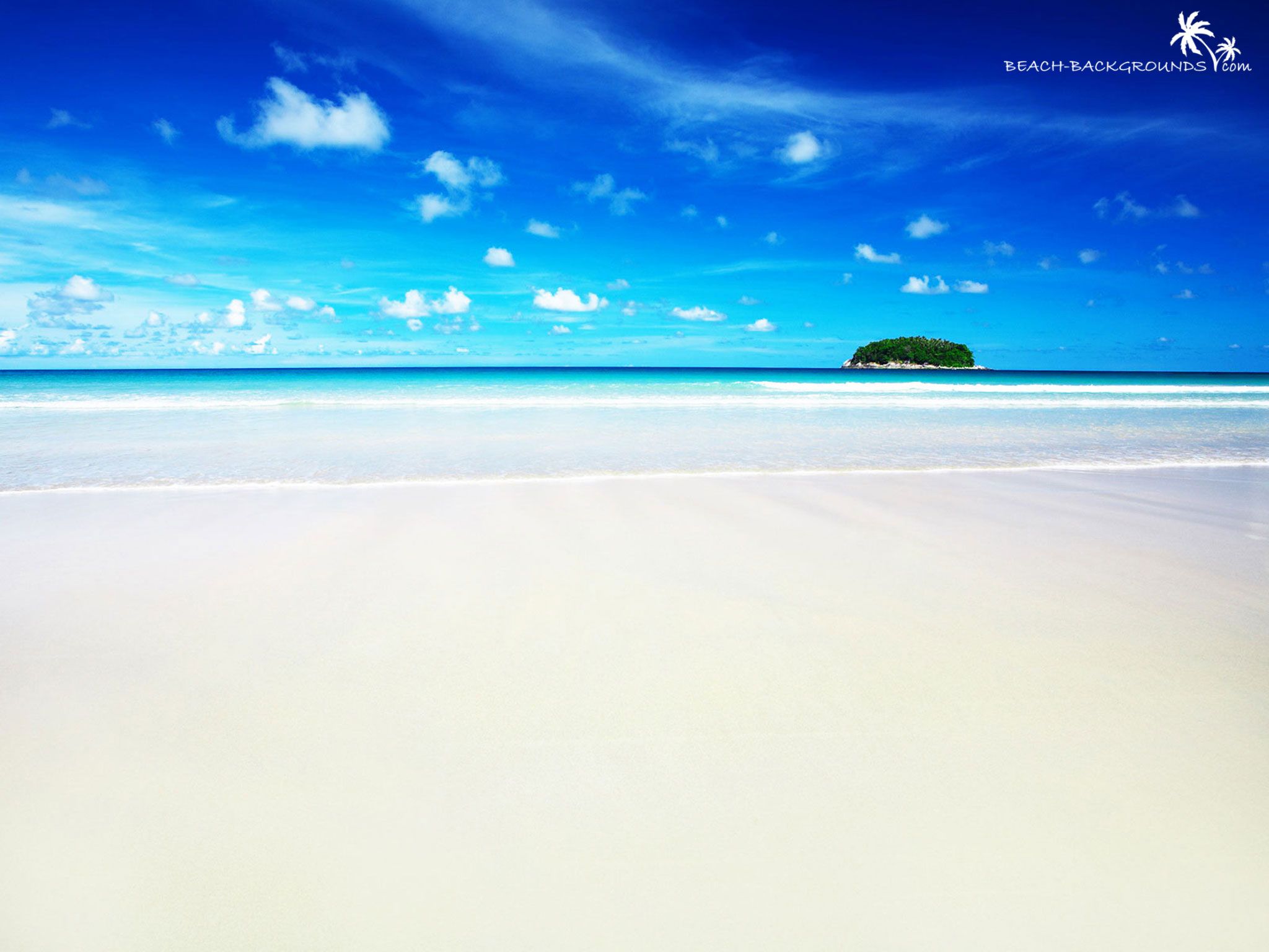 Awesome white sand beach - Beach Backgrounds