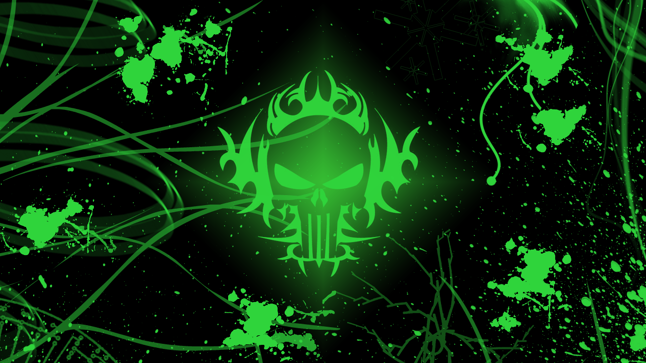 Green Skull Backgrounds