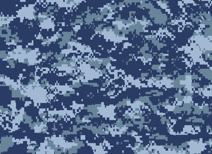 Blue Digital Camo Digital Camouflage, Blue by MikeSoto