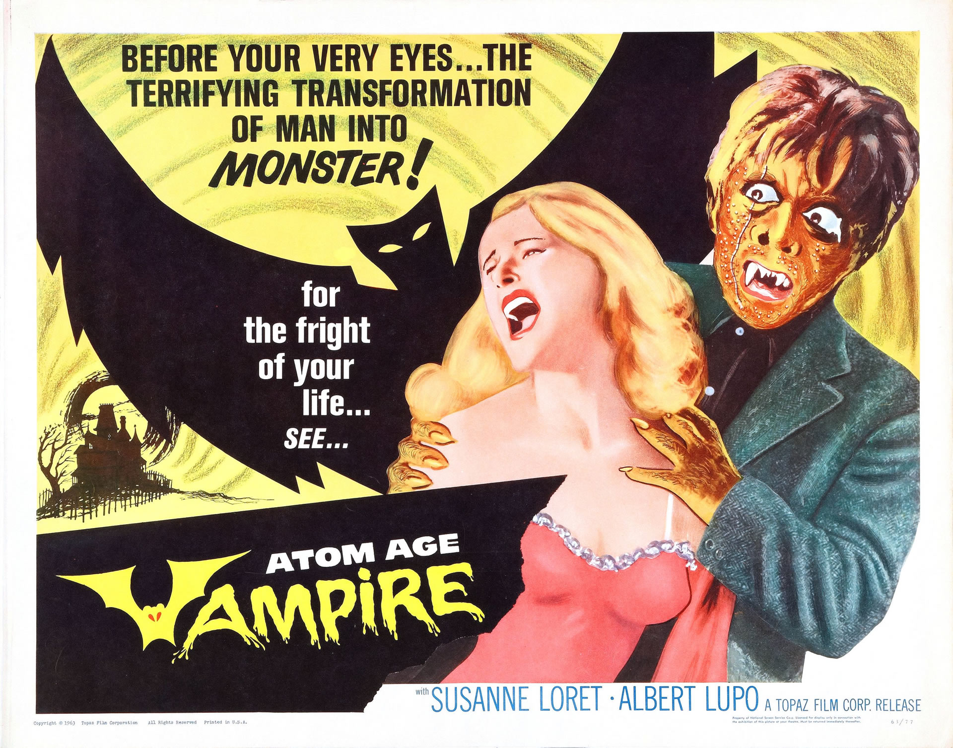 Atom Age Vampire - Vampire B Movie Posters Wallpaper Image
