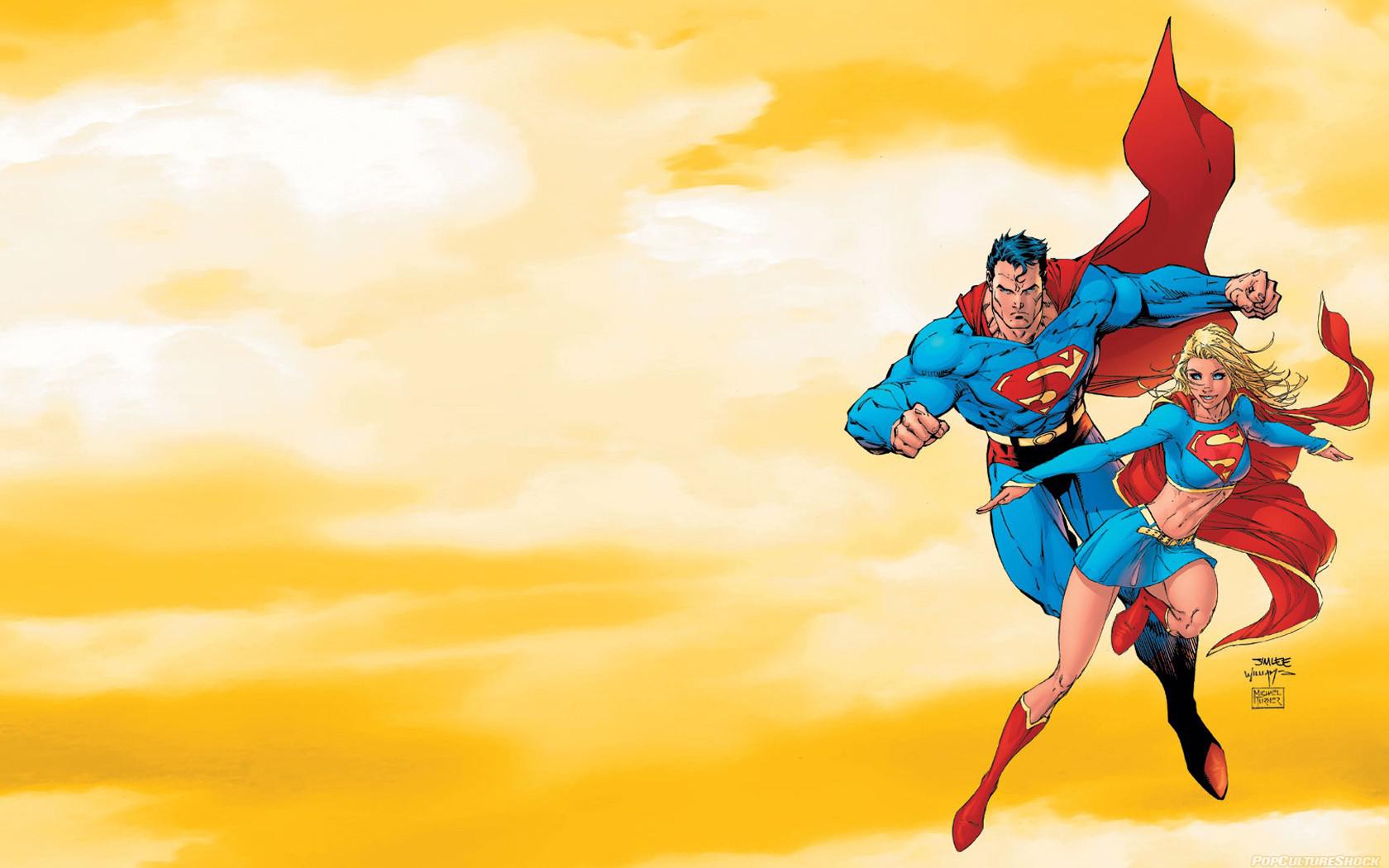 Dc Comics Superman Superheroes Supergirl Michael Turner Free