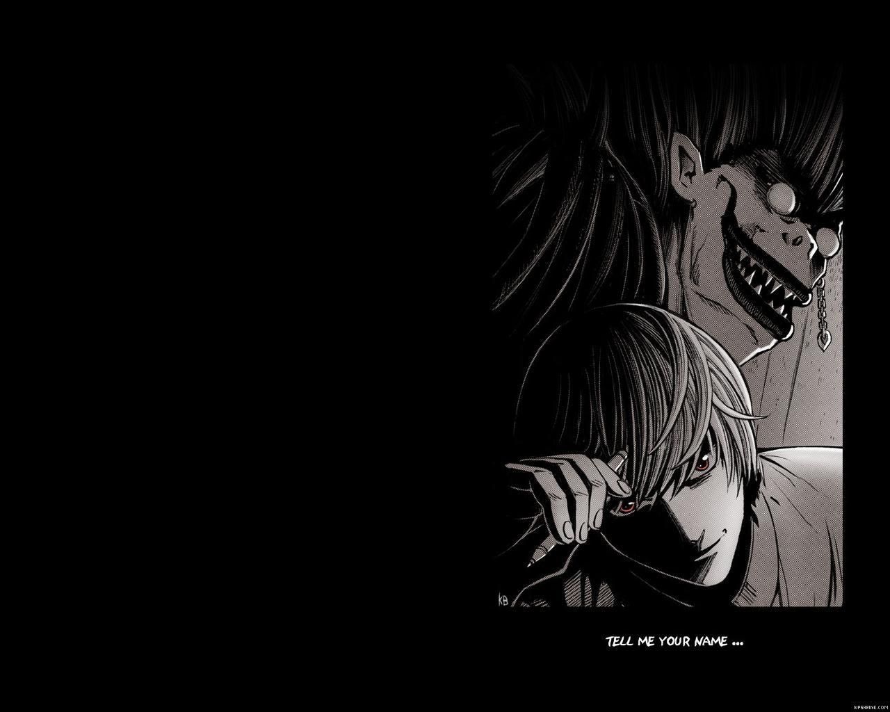 Light and Ryuk | Death Note wallpaper | The Wallpaper Shrine