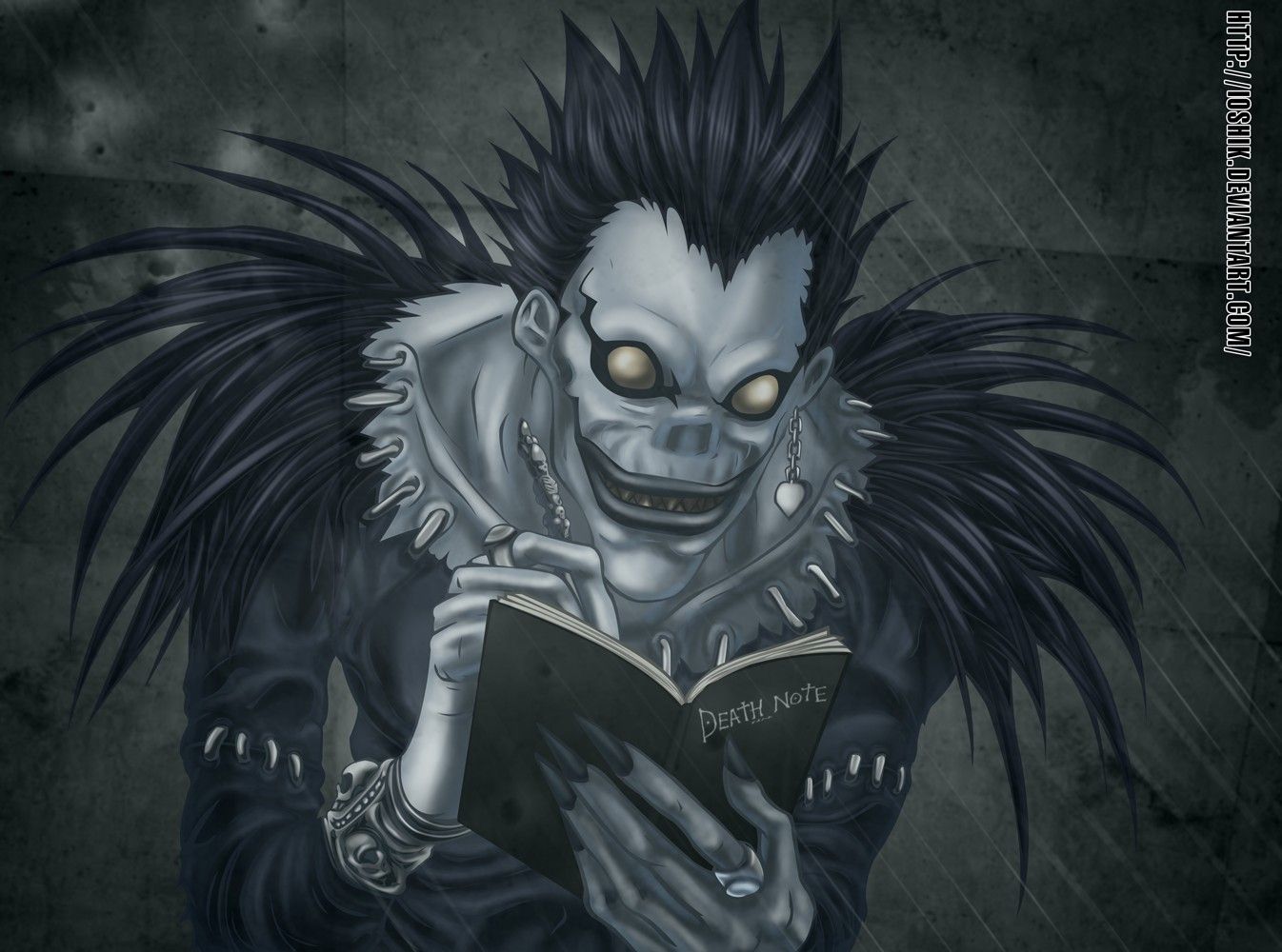 Death Note Light and Ryuk - wallpaper.