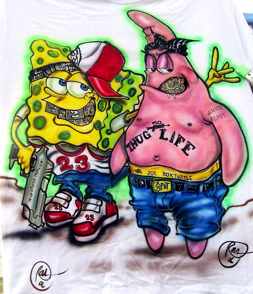 Patrick Star As A Gangster