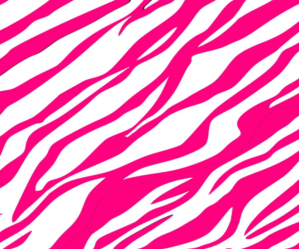 Pink Zebra Print Galaxy S2 Wallpaper 960x800