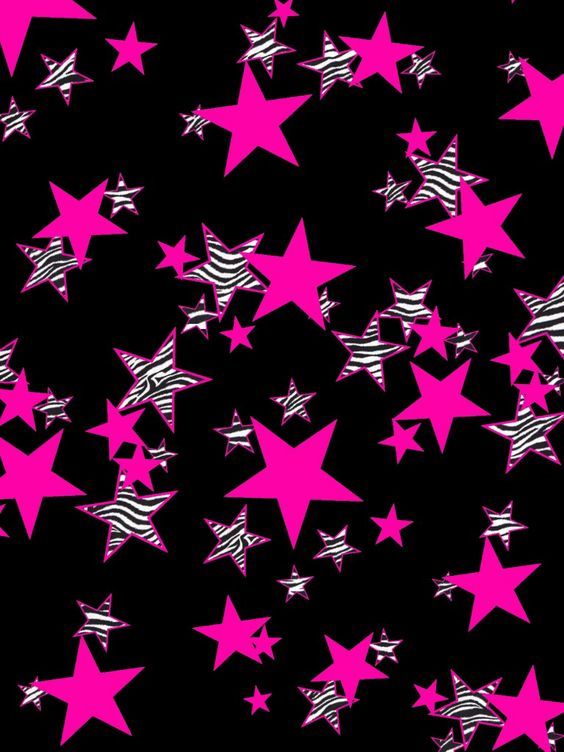 Zebra / pink stars wallpaper Pink zebra Pinterest Star