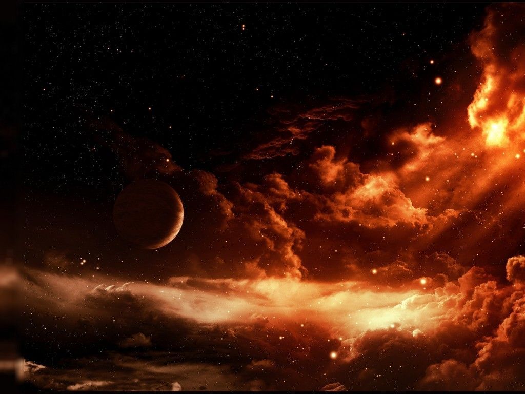 Awesome Firey Space HD Wallpaper - HD Wallpapers