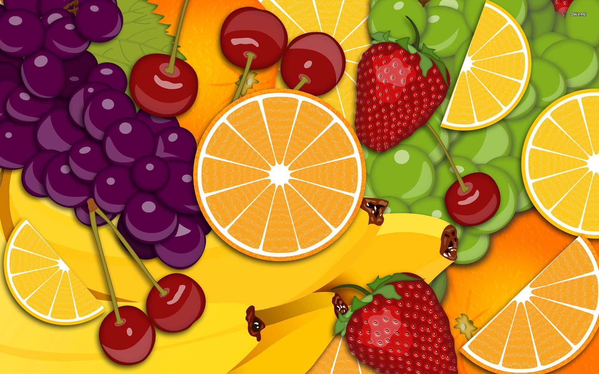 Fruit wallpaper - Vector wallpapers -
