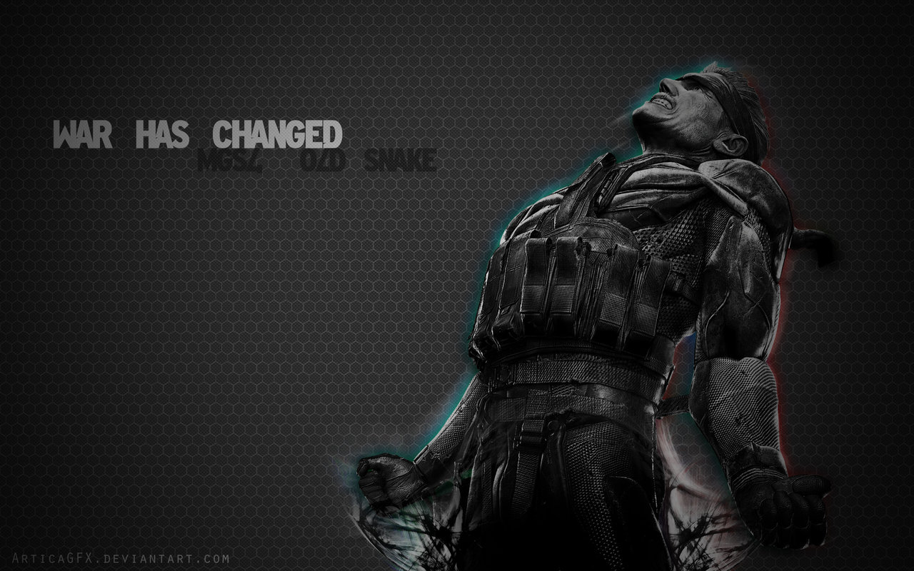 MGS4 Old Snake Wallpaper by ArticaGFX on DeviantArt