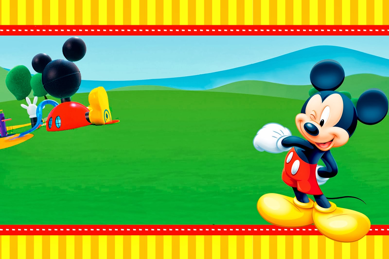 Mickey Clubhouse: Invitations and Party Free Printables. | Oh My ...
