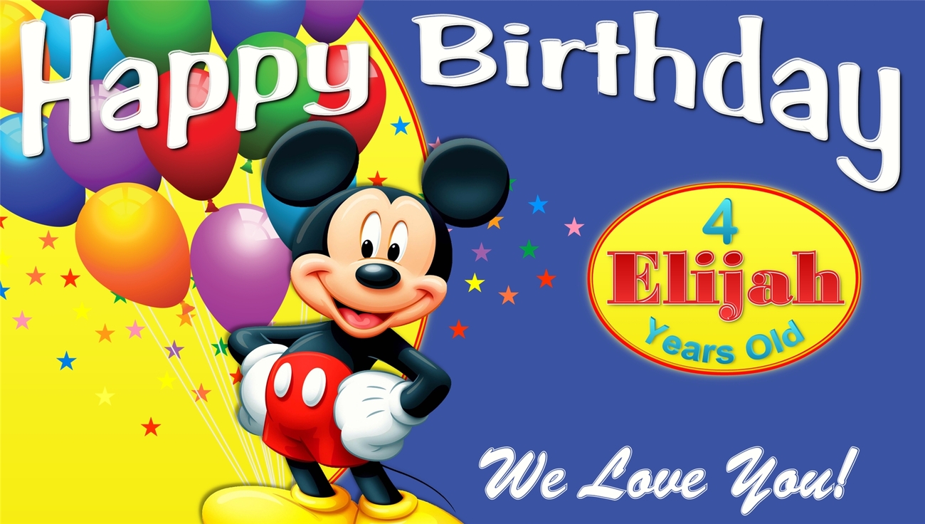 Mickey Mouse Birthday Background - mickey mouse club house custom ...