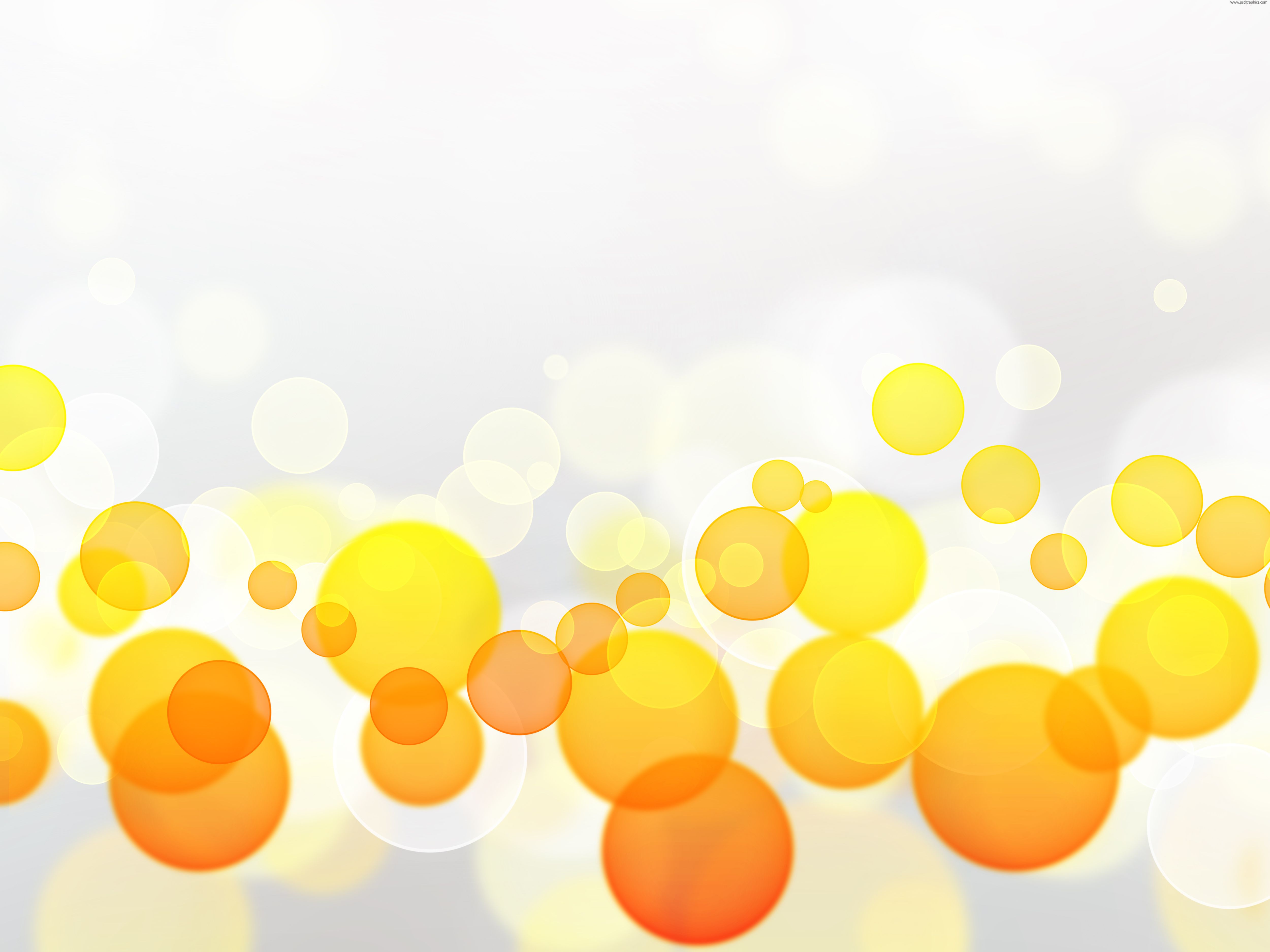 Yellow and orange bokeh background | PSDGraphics