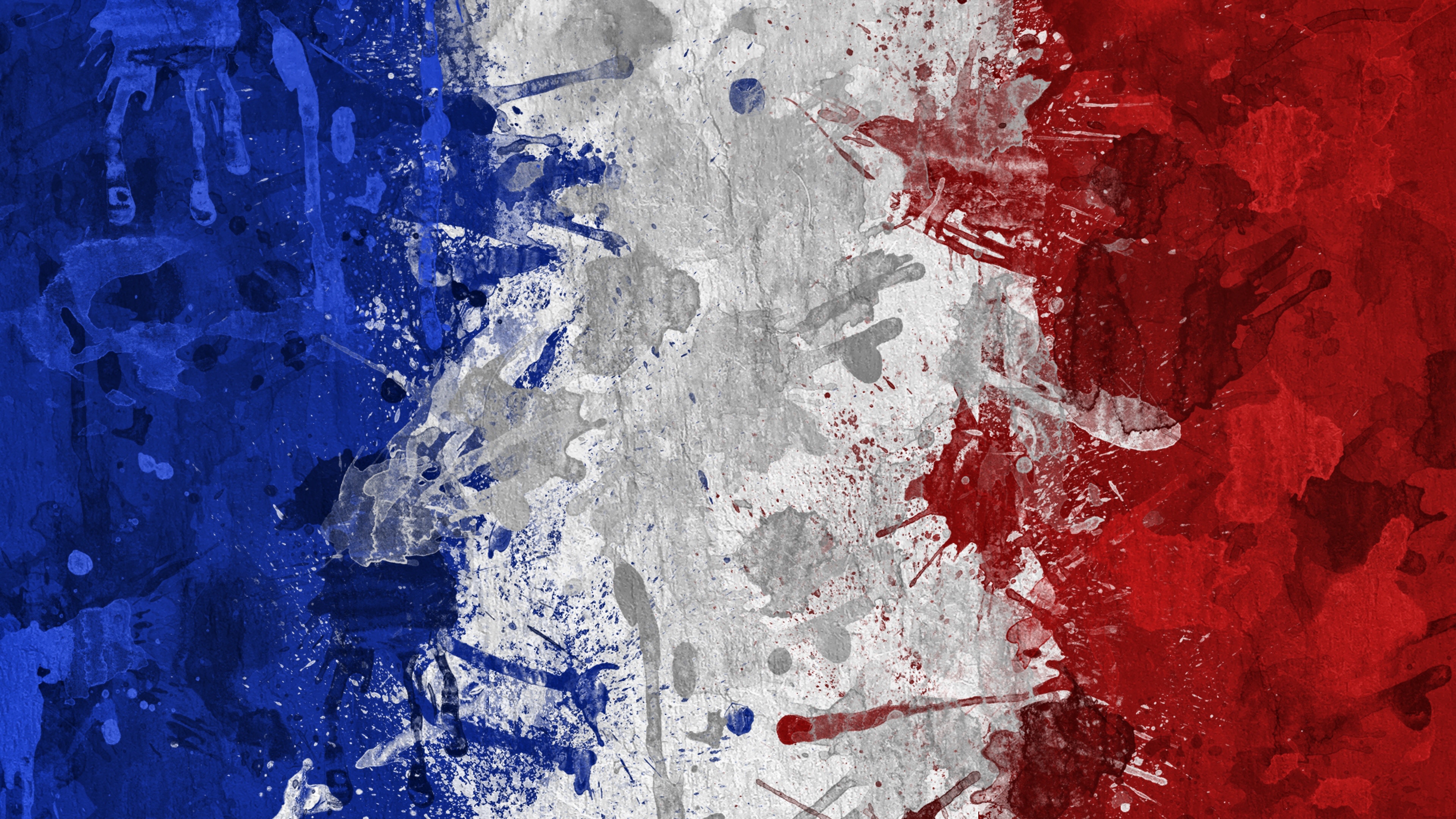 Download Wallpaper 3840x2160 France, Flag, Color, Background