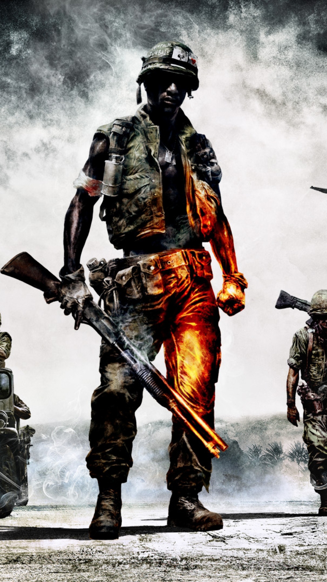 Download Wallpaper 1080x1920 Battlefield, Bad company 2, Vietnam ...