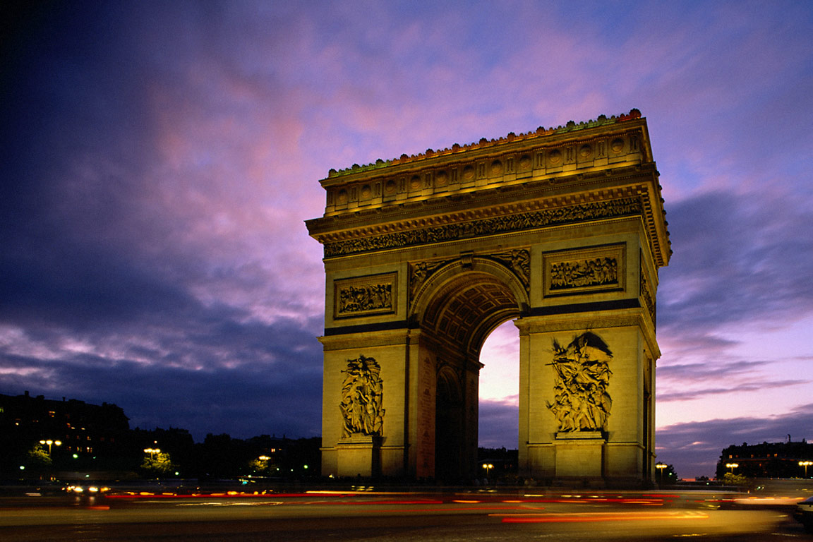 Arc de Triomphe Paris France Photo and Desktop Wallpaper
