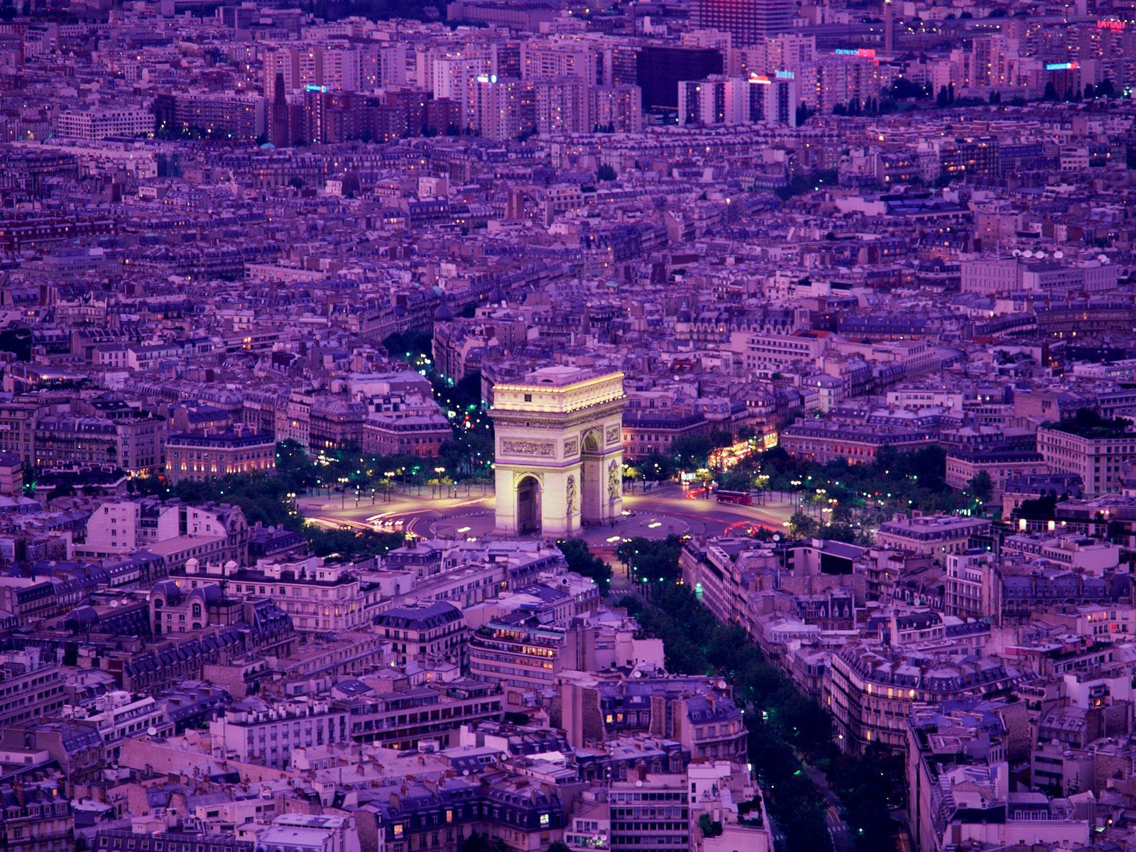 Arc De Triomphe Cityscape Wallpaper | Travel HD Wallpapers