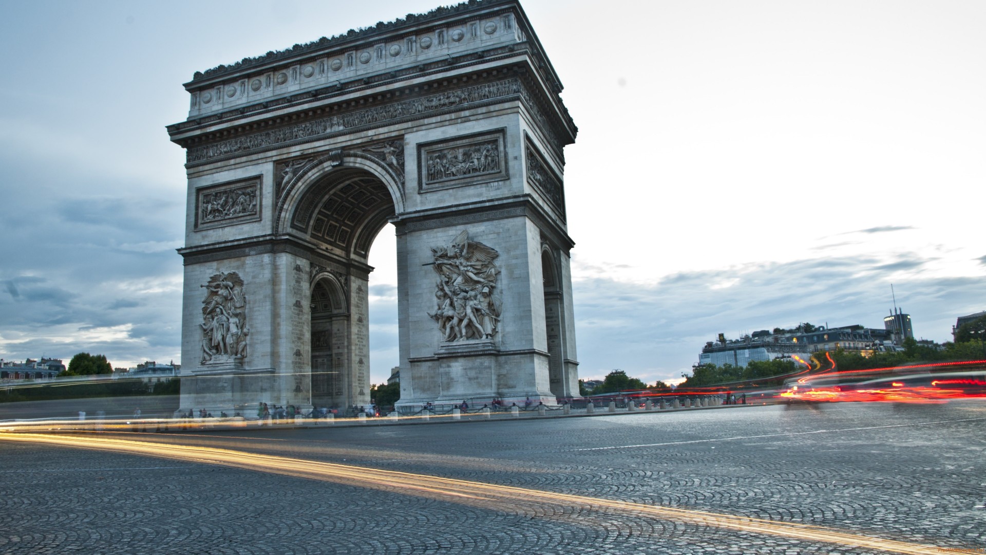 Arc de Triomphe from Paris 4K wallpapers Freshwallpapers