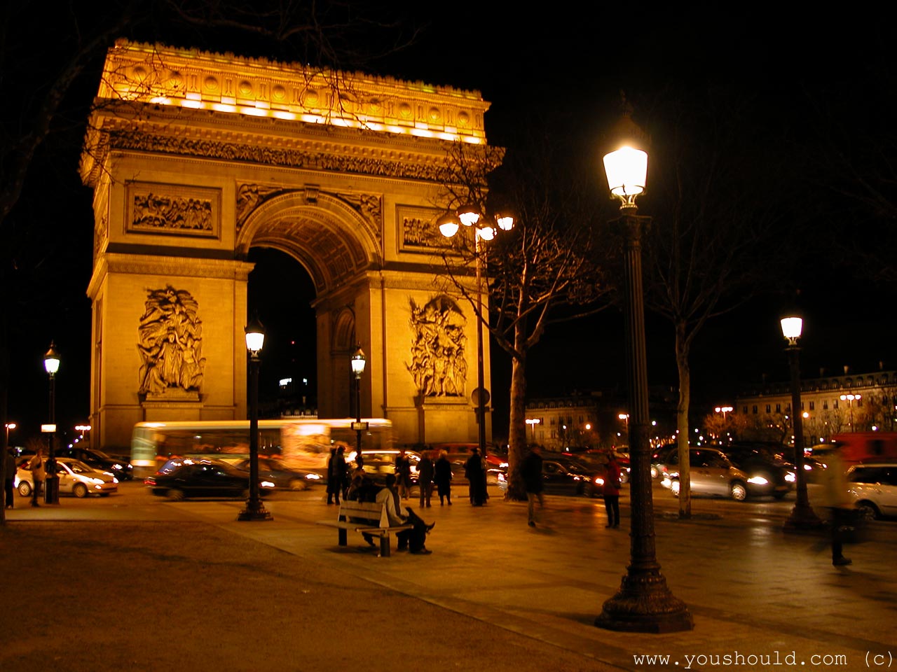 Arc de triomphe at night wallpaper | danasrhg.top