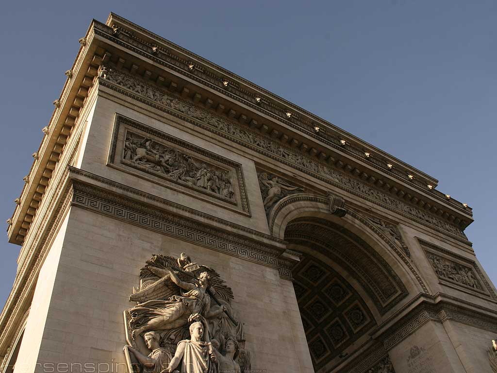 Wallpaper: 'Arc de Triomphe' - The Arc de Triomphe on Place ...