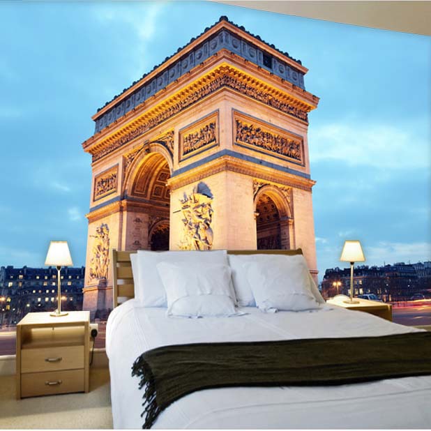 Arc de Triomphe European architecture wallpaper Paris city Night ...