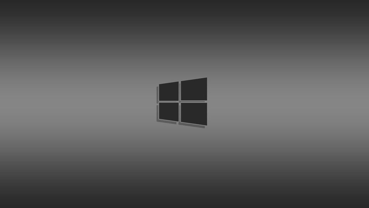 Windows New Logo Wallpaper Dark Gray Clean by denismn on DeviantArt