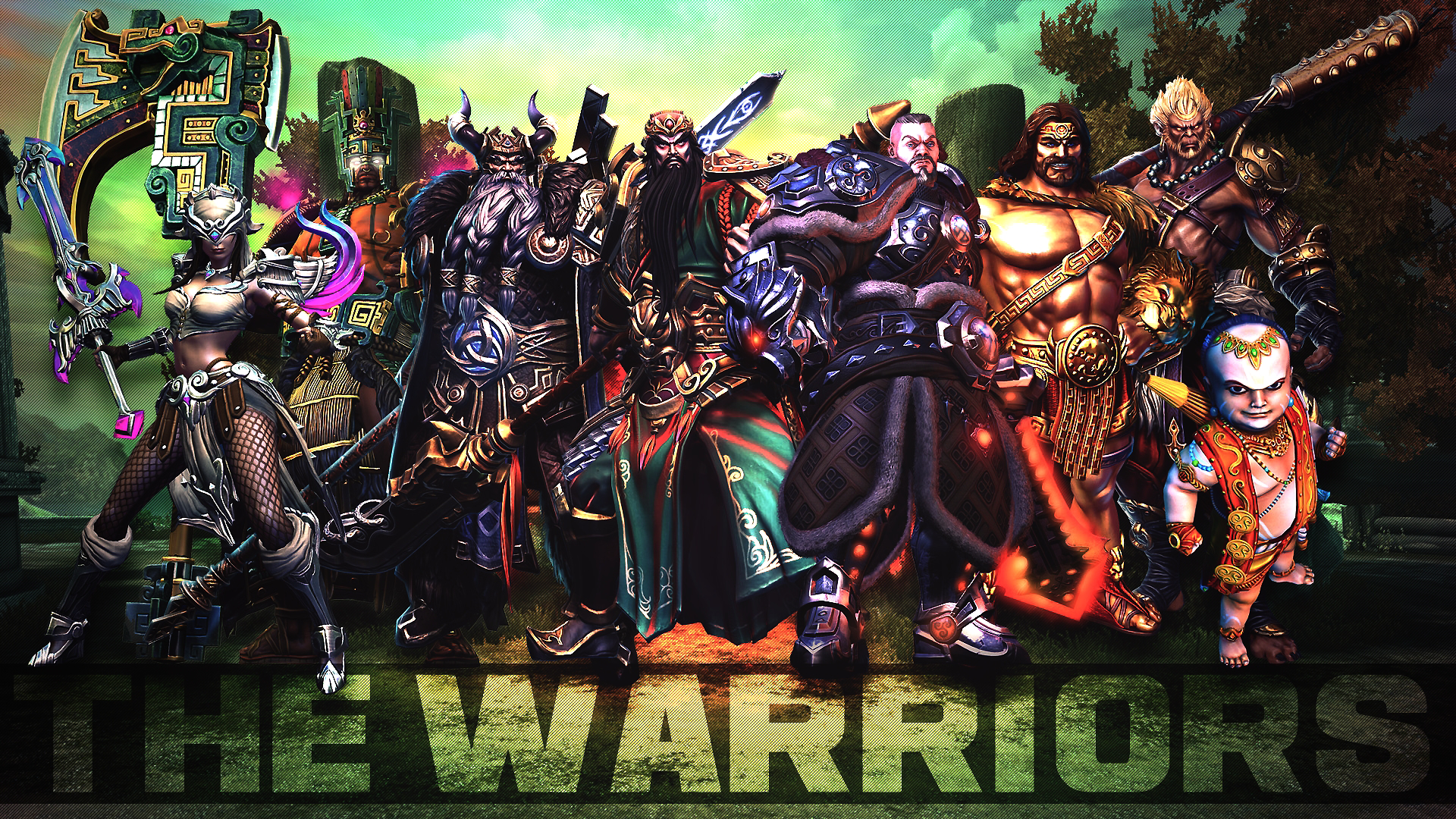 SMITE - The Warriors Wallpaper HD by Getsukeii on DeviantArt