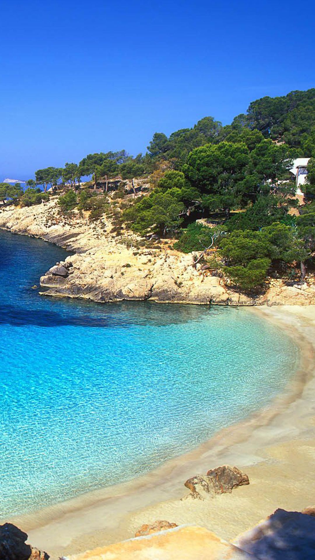 Ibiza Beach Landscape Android Wallpaper free download