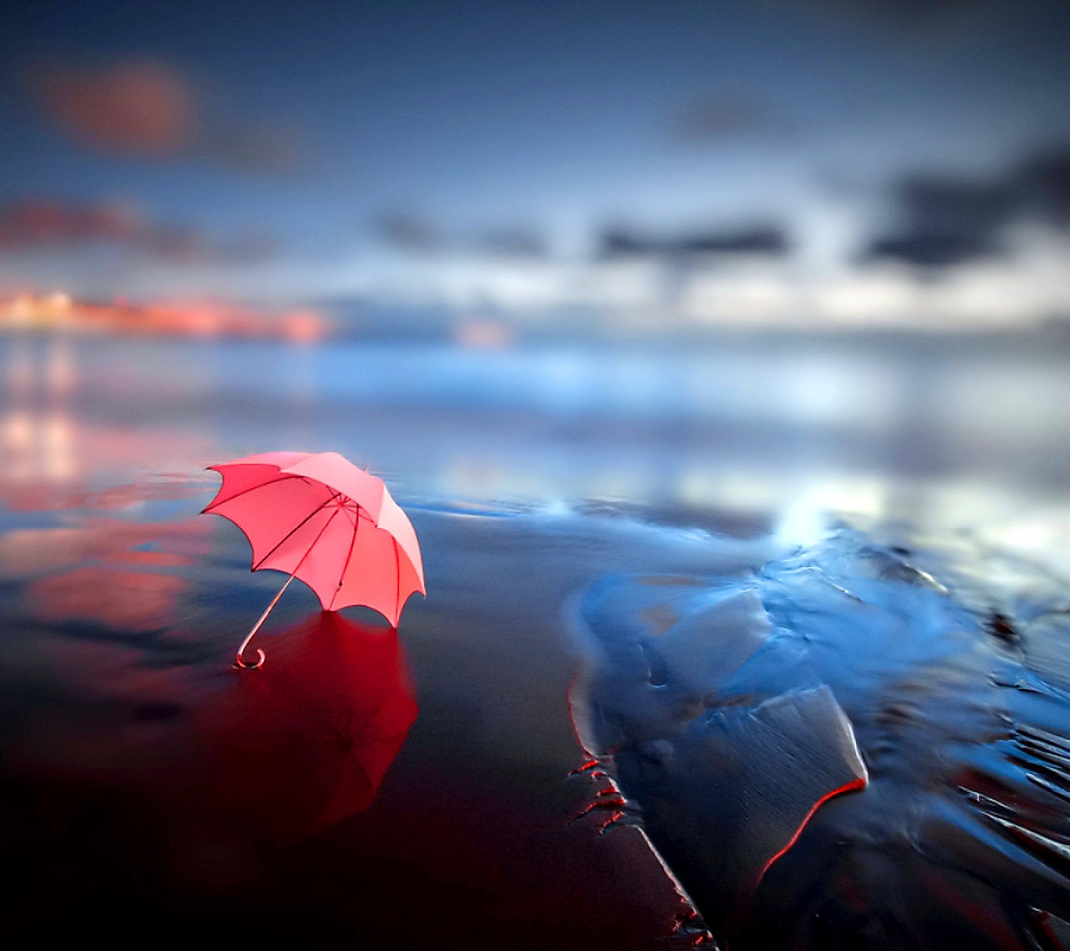 Red Umbrella On Beach Wallpaper For Android #8194 Wallpaper | High ...