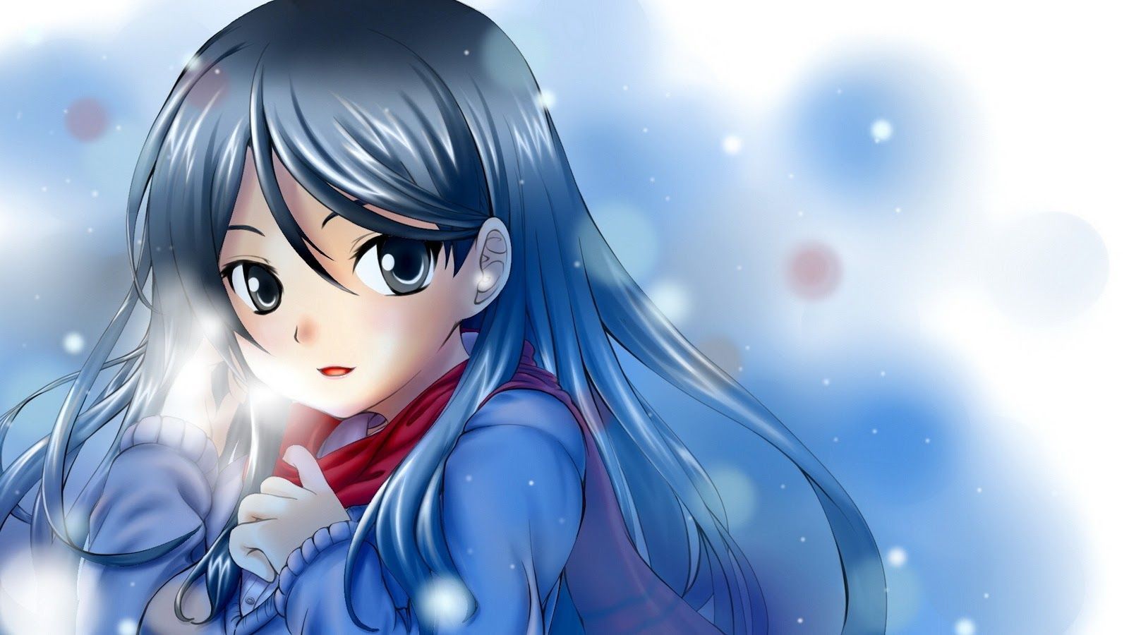 Cute Anime Girl HD Wallpapers Theme