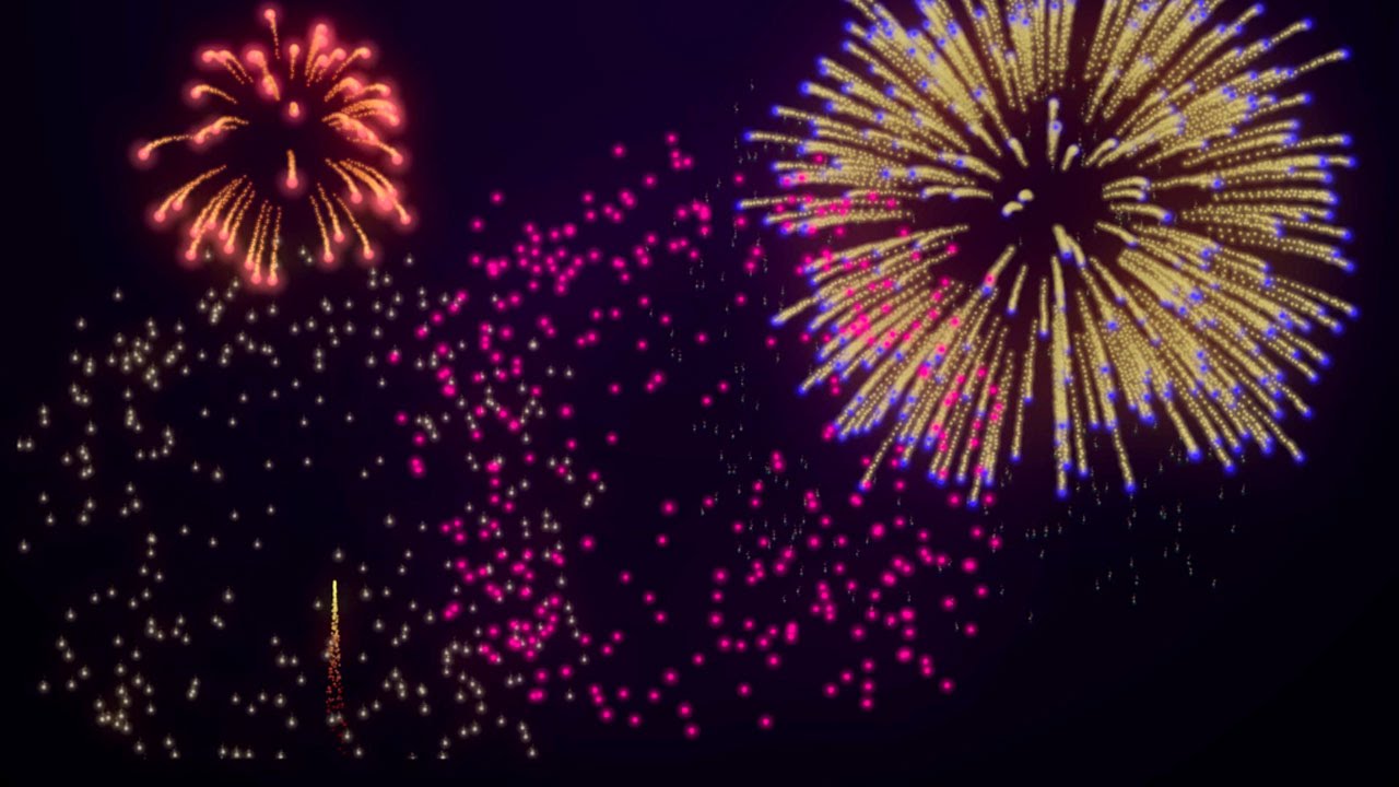 Free Fireworks Background Loop for New Year's /4th of July - YouTube