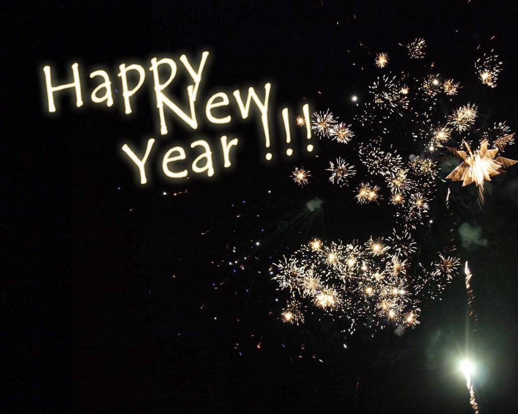 Firework Happy New Year 2015 Dark Background W #7969 Wallpaper ...