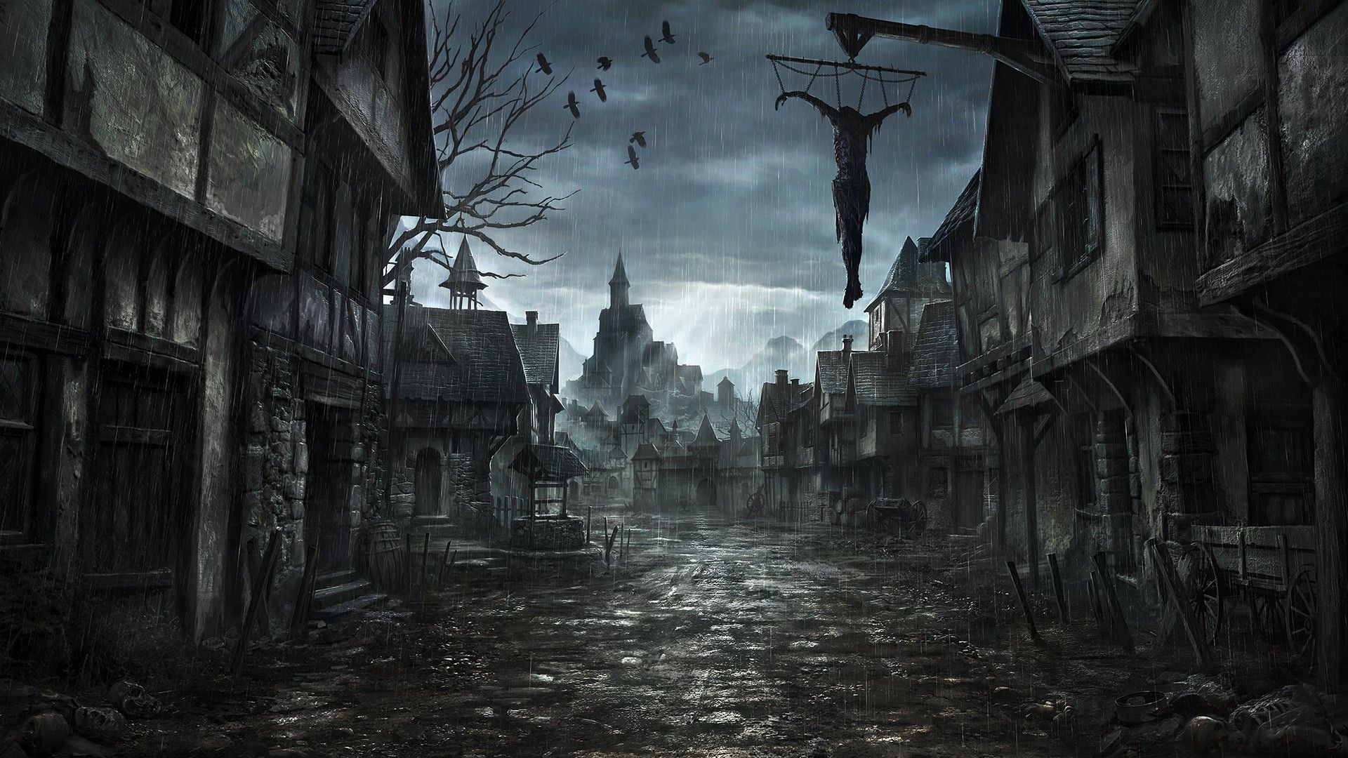 Horror Backgrounds HD Group (72+)