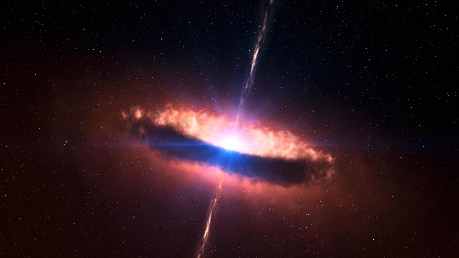 Quasar Black Hole HD Wallpaper 1920x1080 ID48873