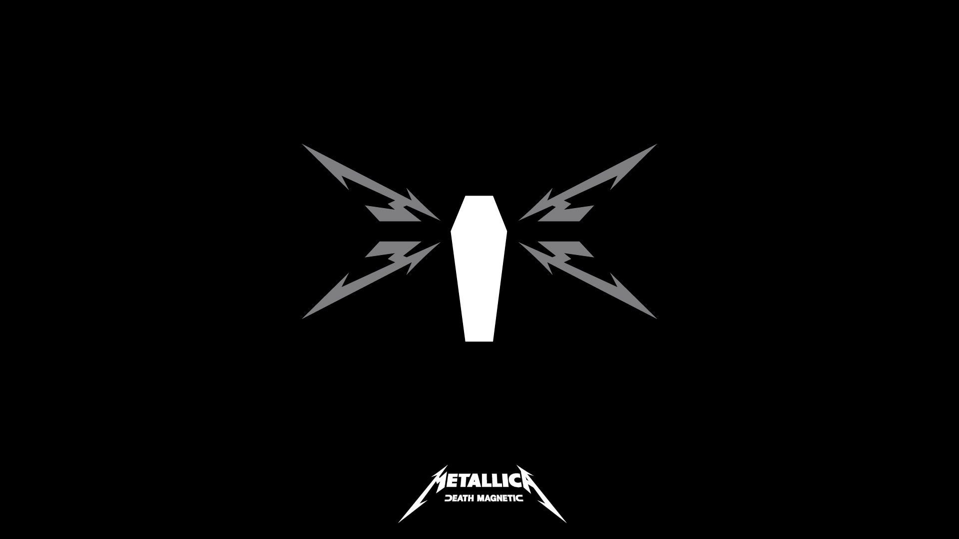 Download Wallpaper 1920x1080 Metallica, Symbol, Name, Background