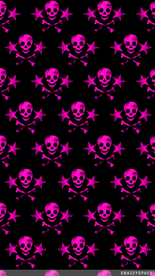 Skull Crossbones And Stars iPhone Wallpaper