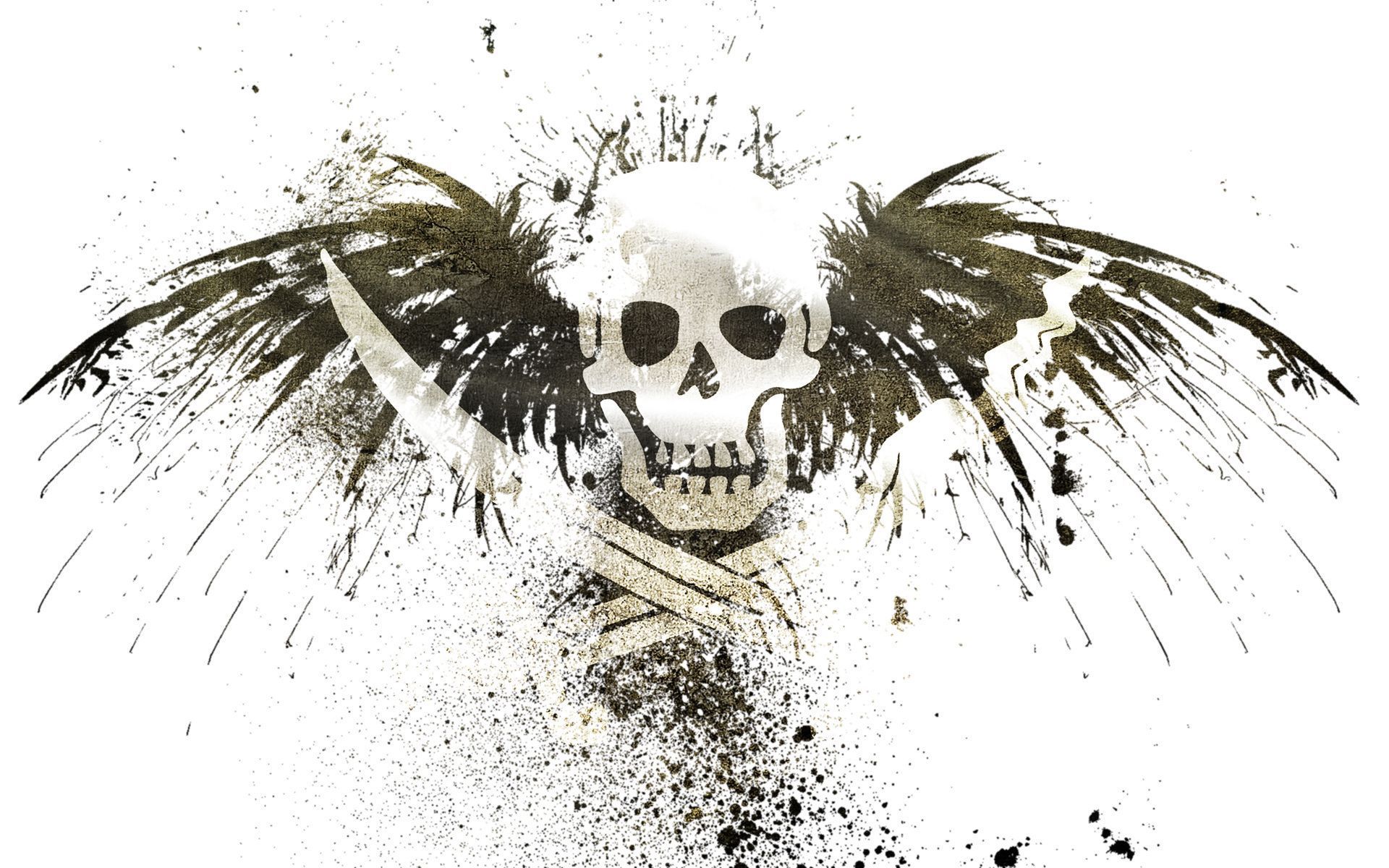 skulls, pirates, eagles, flags, skull and crossbones :: Wallpapers