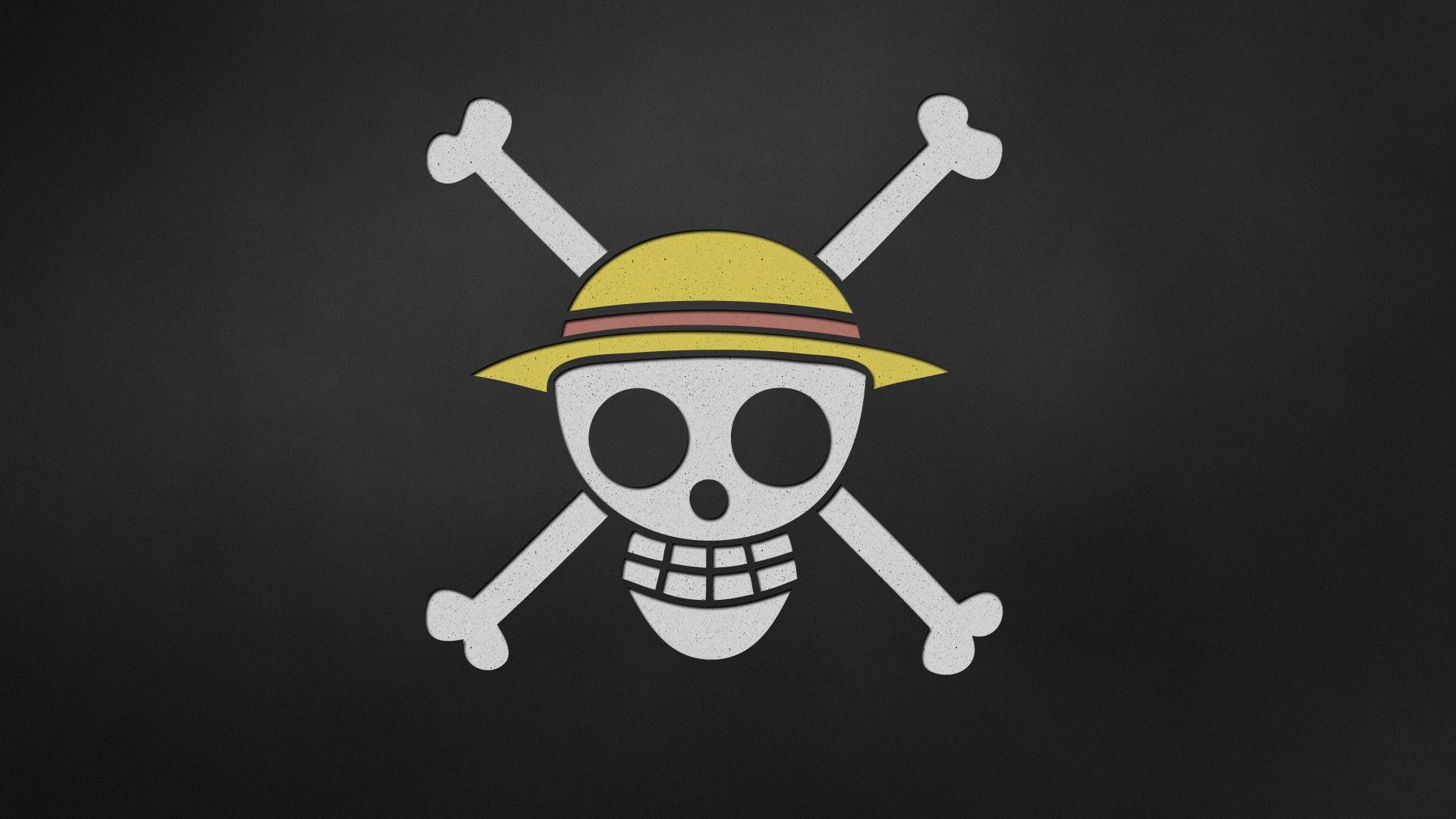Skulls, pirates, skull and crossbones, anime, straw hat, sign