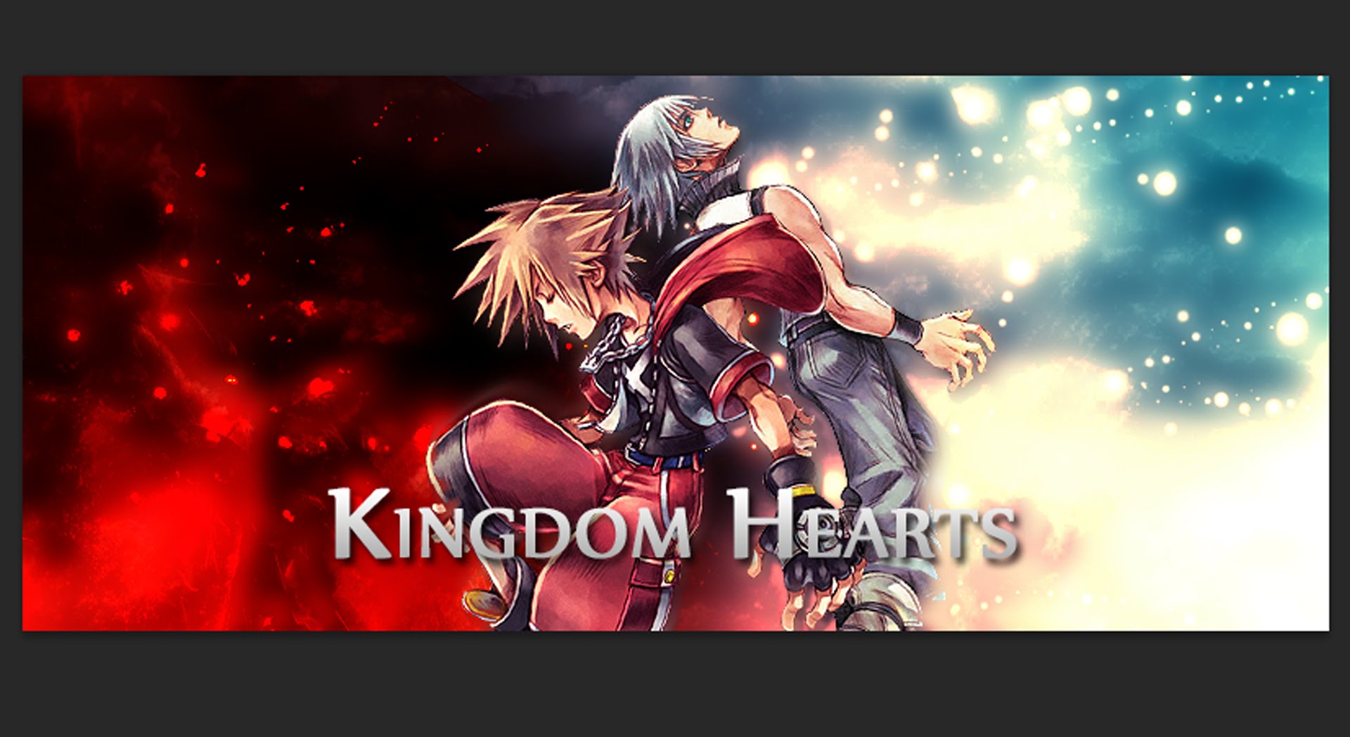 KINGDOM HEARTS: Sora & Riku Wallpaper Speedart | by KayPi - YouTube