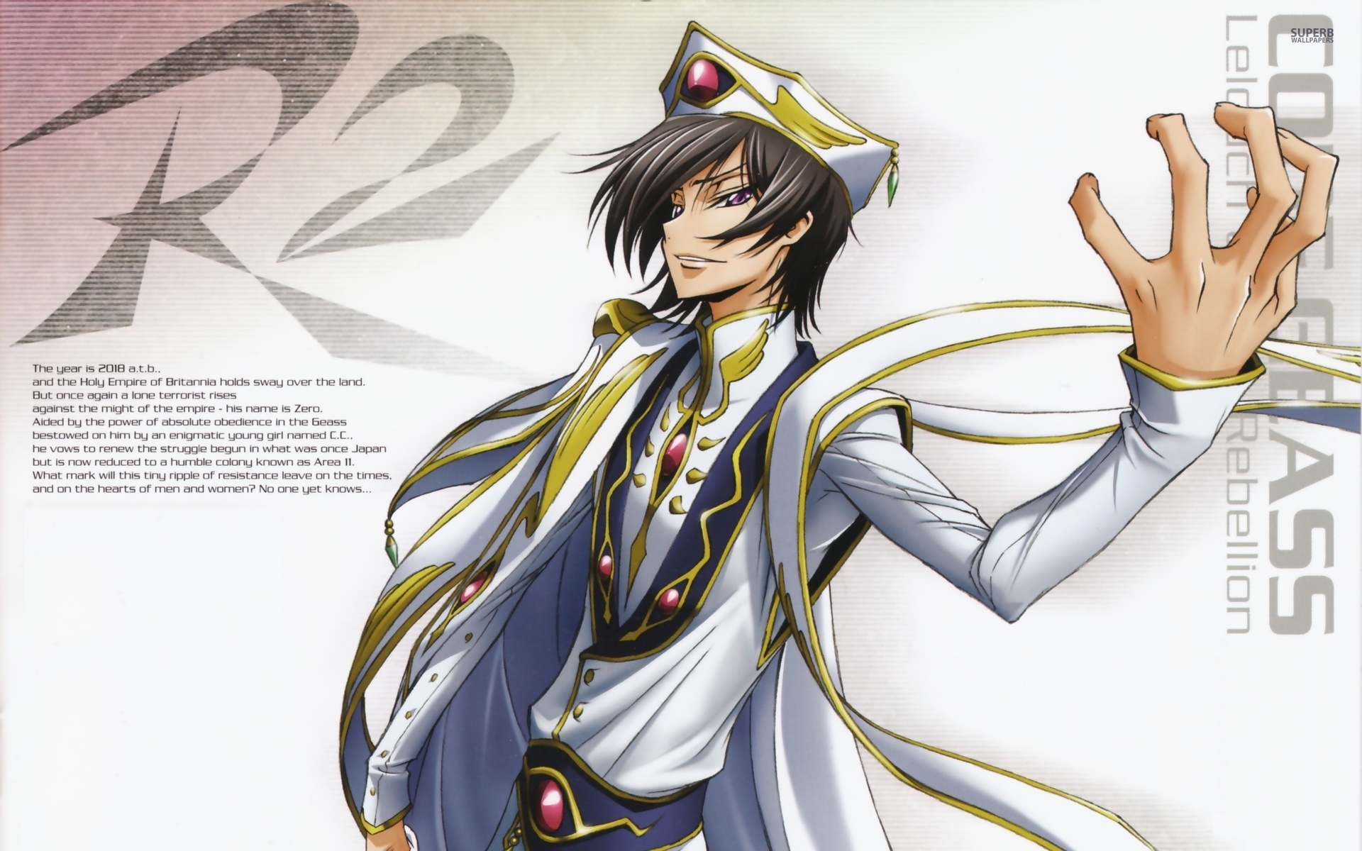 HD desktop wallpaper: Anime, Lelouch Lamperouge, Code Geass