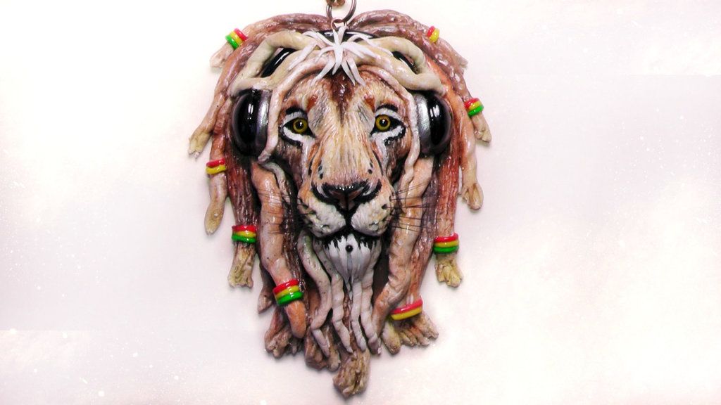 Rasta Lion pendant by MyLittleWonder on DeviantArt