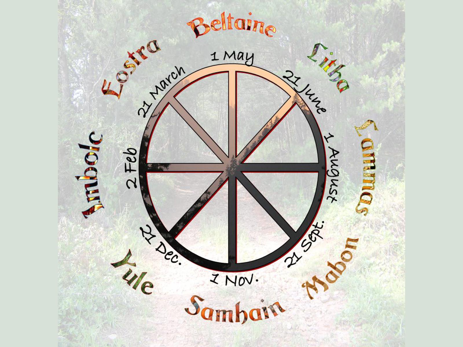 Wiccan wheel of the year Art - ID 82358