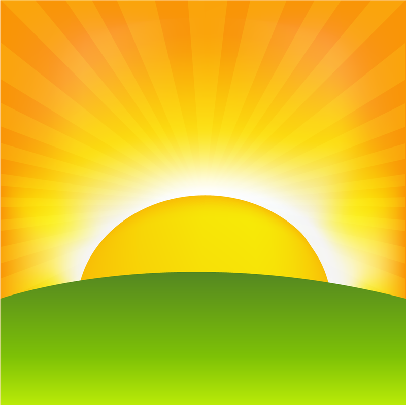 Sunrise Cartoon Background - Free Vector Download Qvectors.net