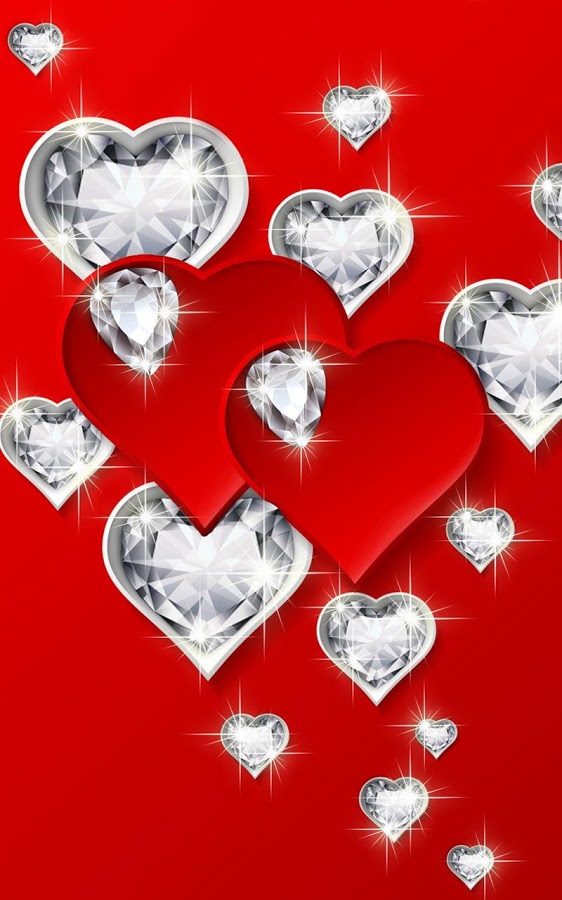 Diamond Hearts Live Wallpaper | Apps Reviews